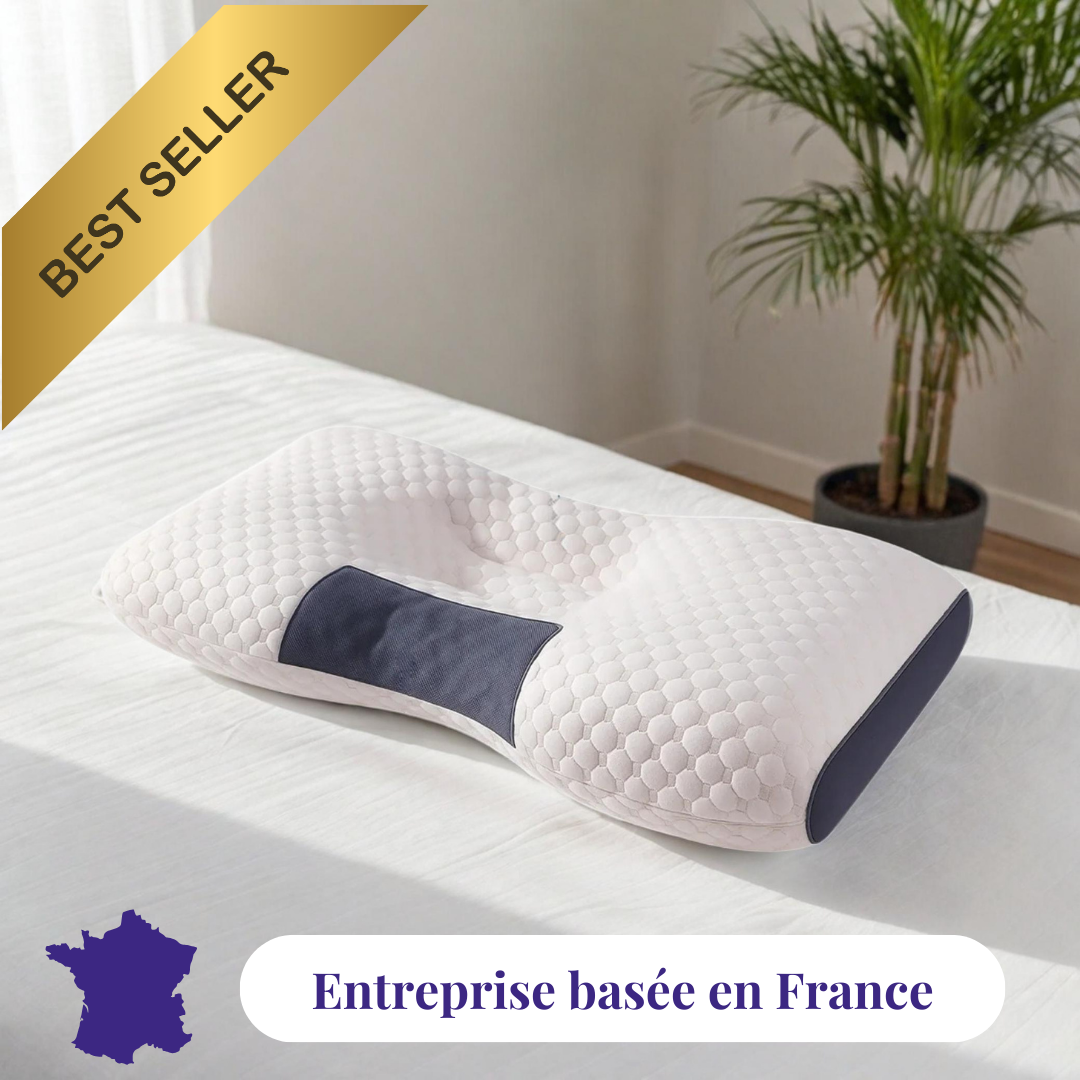 Oreiller mémoire de forme aux fibres naturelles de soja